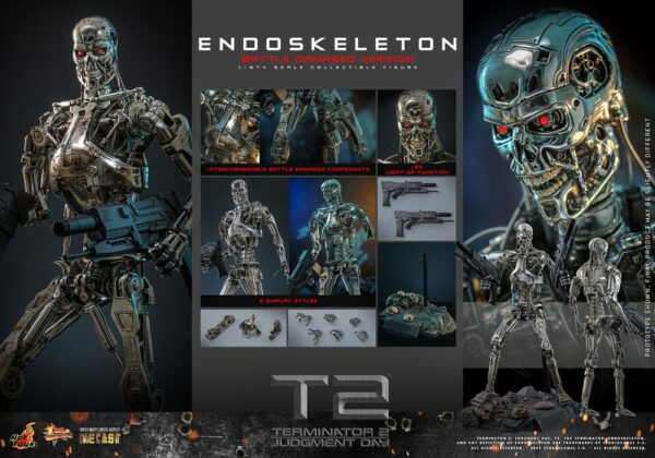 TERMINATOR - Figurine 1/6 Movie Masterpiece Endoskeleton (Battle Damaged Version) 31 cm – Image 20