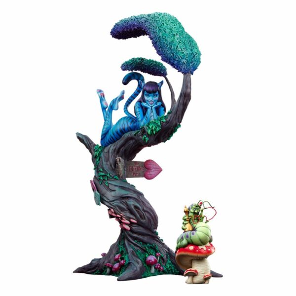FAIRYTALE FANTAISIES – Statuette Lady Cheshire Cat (Alice au Pays des Merveilles) Deluxe 63 cm – Image 12