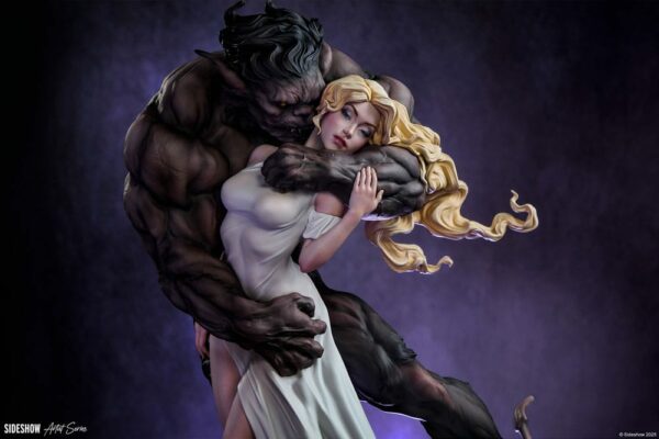 FAIRYTALE FANTAISIES – Statuette La Belle et la Bête 46 cm – Image 3