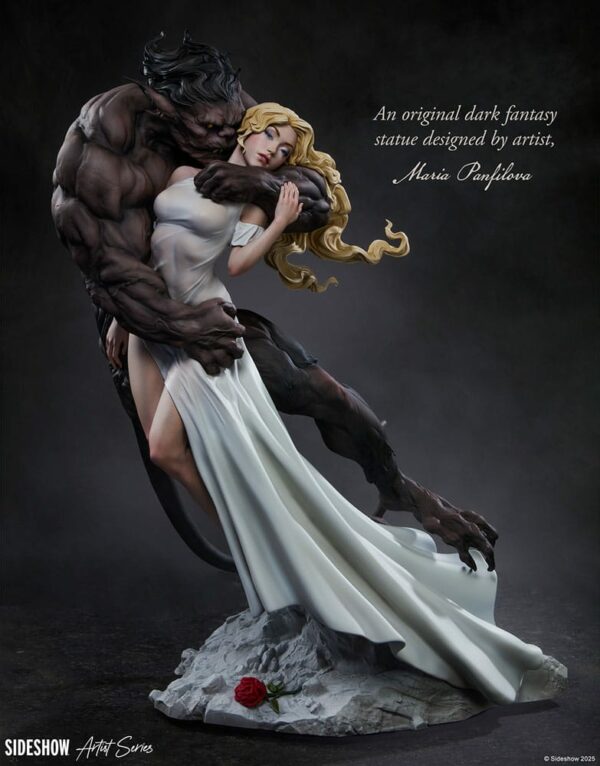 FAIRYTALE FANTAISIES – Statuette La Belle et la Bête 46 cm – Image 4