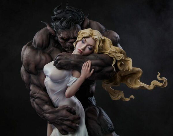 FAIRYTALE FANTAISIES – Statuette La Belle et la Bête 46 cm – Image 5